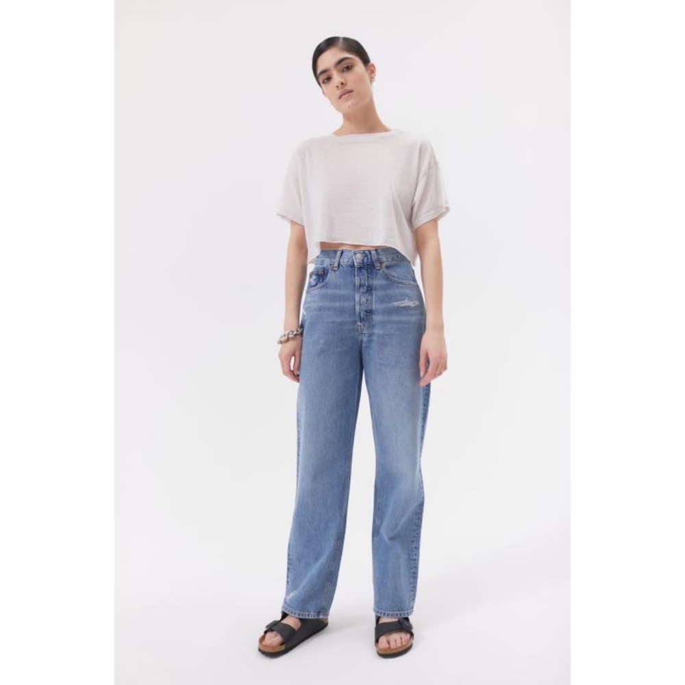 Urban Outfitters BDG Premium High-Rise Boy Retro Distressed Jeans Spring Summer